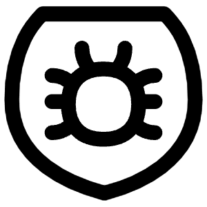 Bug Antivirus Shield Icon from Flex Line - Free Set