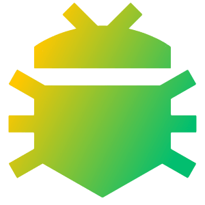 Bug Icon from Sharp Gradient- Free Set