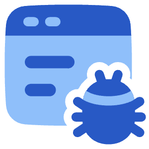 Bug Virus Browser Icon from Plump Flat - Free Set
