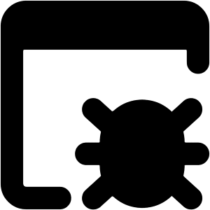 Bug Virus Browser Icon from Core Solid - Free Set