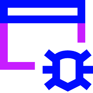 Bug Virus Browser Icon from Sharp Neon - Free Set