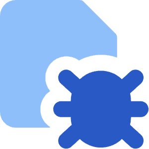 Bug Virus Document Icon from Core Flat - Free Set