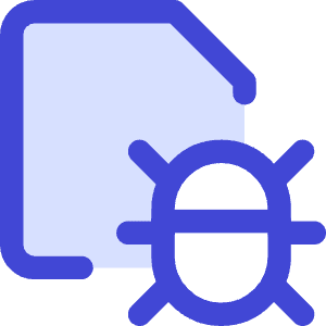 Bug Virus Document Icon from Core Duo - Free Set