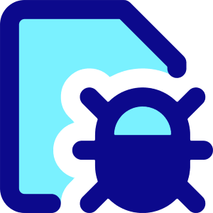 Bug Virus Document Icon from Core Pop - Free Set