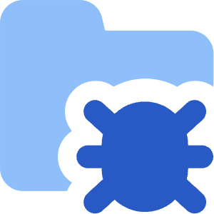 Bug Virus Folder Icon from Core Flat - Free Set