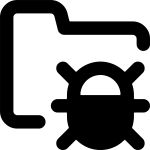 Bug Virus Folder Icon from Core Remix - Free Set