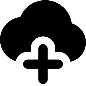 Cloud Add Icon from Core Solid - Free Set