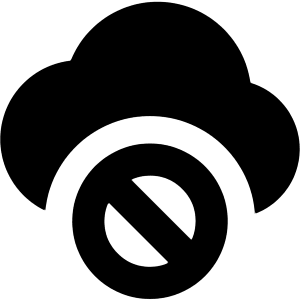 Cloud Block Icon from Core Solid - Free Set