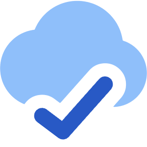 Cloud Check Icon from Core Flat - Free Set
