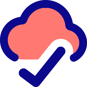 Cloud Check Icon from Core Pop - Free Set