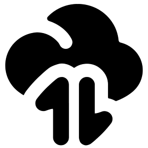 Cloud Data Transfer Icon from Flex Solid - Free Set