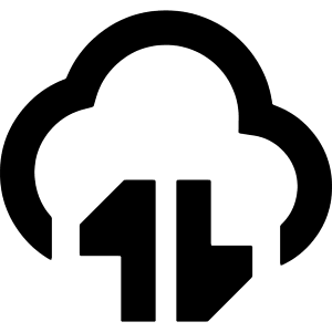 Cloud Data Transfer Icon from Sharp Remix - Free Set