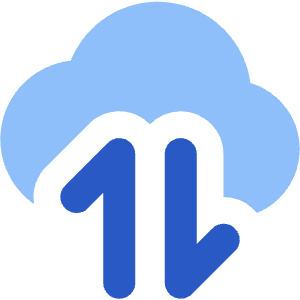 Cloud Data Transfer Icon from Core Flat - Free Set