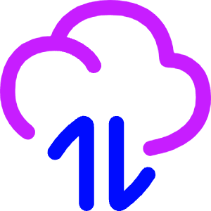 Cloud Data Transfer Icon from Flex Neon - Free Set