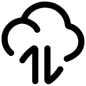 Cloud Data Transfer Icon from Flex Line - Free Set