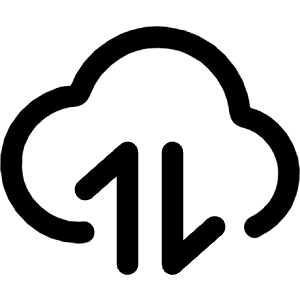 Cloud Data Transfer Icon from Core Line - Free Set