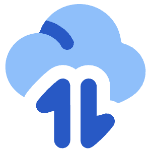 Cloud Data Transfer Icon from Flex Flat - Free Set
