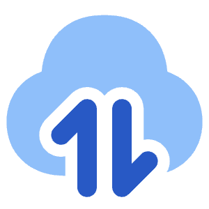 Cloud Data Transfer Icon from Plump Flat - Free Set