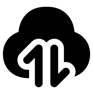 Cloud Data Transfer Icon from Plump Solid - Free Set