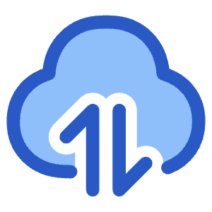 Cloud Data Transfer Icon from Plump Duo - Free Set