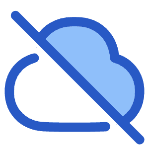 Cloud Off Icon from Plump Duo - Free Set