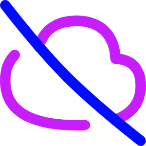 Cloud Off Icon from Flex Neon - Free Set