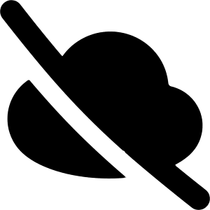 Cloud Off Icon from Flex Solid - Free Set