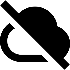 Cloud Off Icon from Sharp Remix - Free Set
