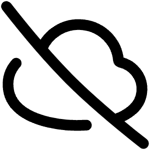 Cloud Off Icon from Flex Line - Free Set