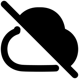 Cloud Off Icon from Plump Remix - Free Set