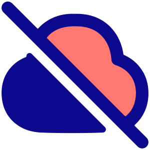 Cloud Off Icon from Plump Pop - Free Set