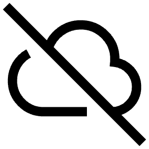 Cloud Off Icon from Sharp Line - Free Set