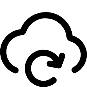 Cloud Refresh Icon from Core Line - Free Set