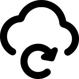 Cloud Refresh Icon from Core Remix - Free Set