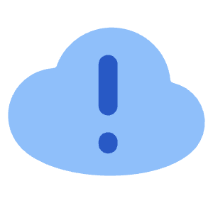 Cloud Warning Icon from Flex Flat - Free Set