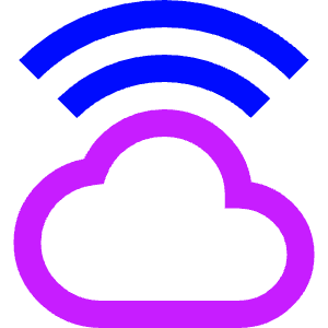 Cloud Wifi Icon from Sharp Neon - Free Set