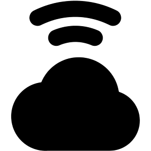 Cloud Wifi Icon from Core Solid - Free Set