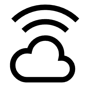 Cloud Wifi Icon from Sharp Line - Free Set