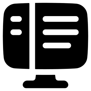 Code Monitor 2 Icon from Plump Solid - Free Set