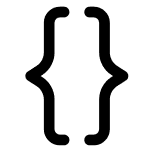 Curly Brackets Icon from Core Line - Free Set