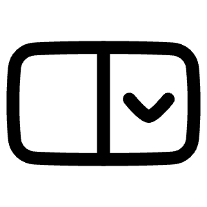 Drop Down Menu Icon from Plump Line - Free Set