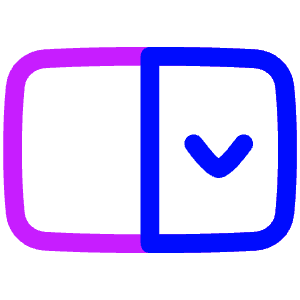 Drop Down Menu Icon from Plump Neon - Free Set