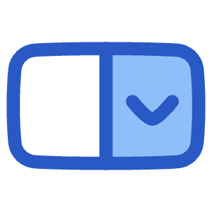 Drop Down Menu Icon from Plump Duo - Free Set