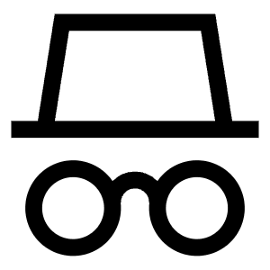 Incognito Mode Icon from Sharp Line - Free Set