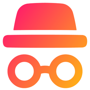 Incognito Mode Icon from Plump Gradient - Free Set