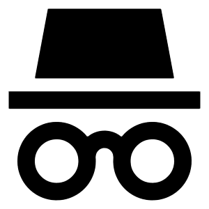 Incognito Mode Icon from Sharp Solid - Free Set