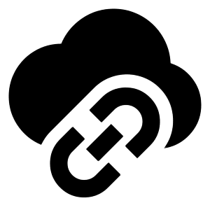 Insert Cloud Link Icon from Sharp Solid - Free Set