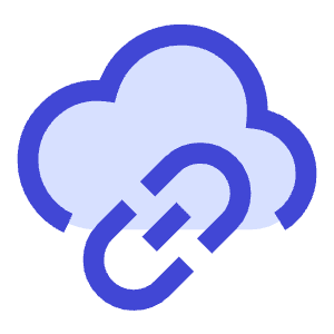 Insert Cloud Link Icon from Sharp Duo - Free Set