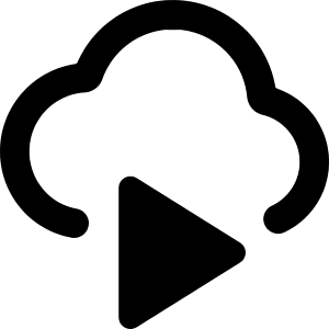 Insert Cloud Video Icon from Core Remix - Free Set