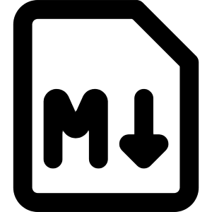 Markdown Document Programming Icon from Core Remix - Free Set